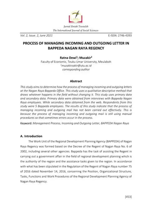 Managing Incoming and Outgoing Letters