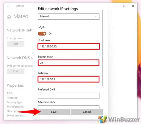 Manual External IP Address Configuration