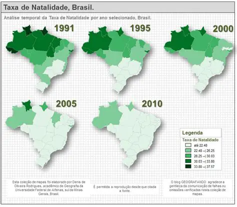 Mapa Mundial de Taxa de Natalidade