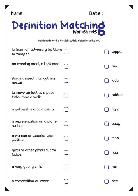 Matching Definitions to Interest Types