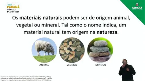 Materiais de origem natural