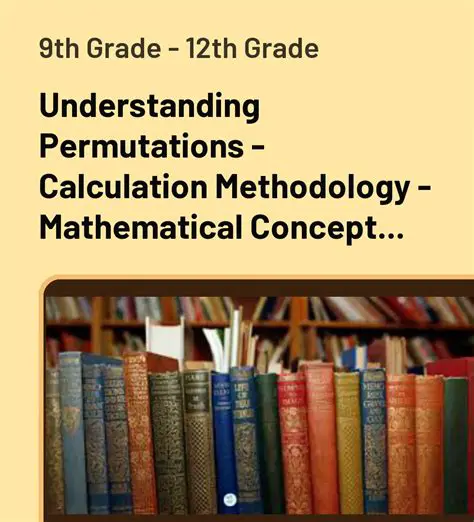 Mathematical Concepts Behind the Calculation