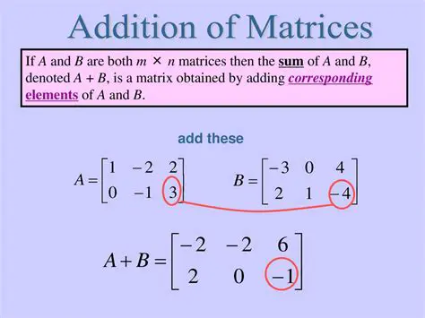Matrix Addition Properties
