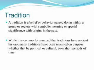 Meaning of the Martonggotonggo Tradition
