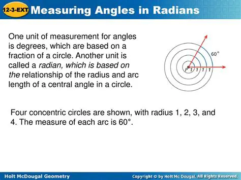 Measuring Angles in Radians