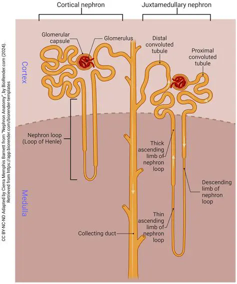 Medullary and Distal Nephrons
