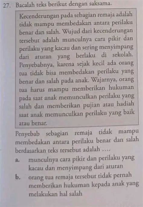 Membaca Pertanyaan dengan Saksama
