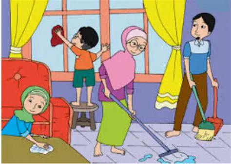 Membantu dengan pekerjaan rumah