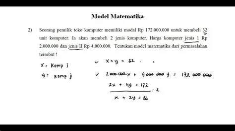 Membuat Model Matematika untuk Menghitung Waktu Pengecatan