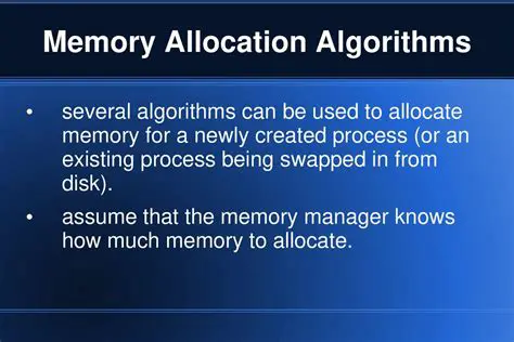 Memory allocation algorithms