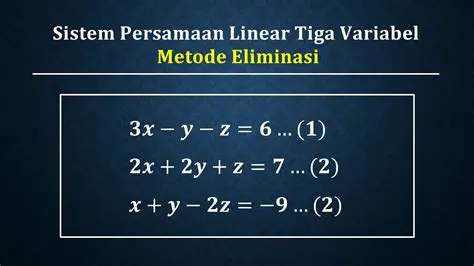 Mengatasi Persamaan Linear dengan Variabel