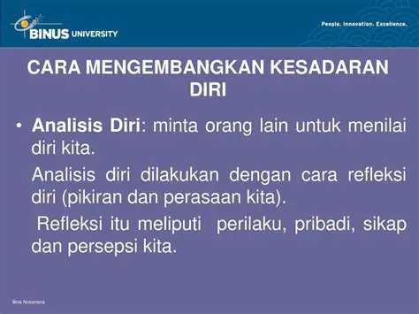 Mengembangkan kesadaran diri