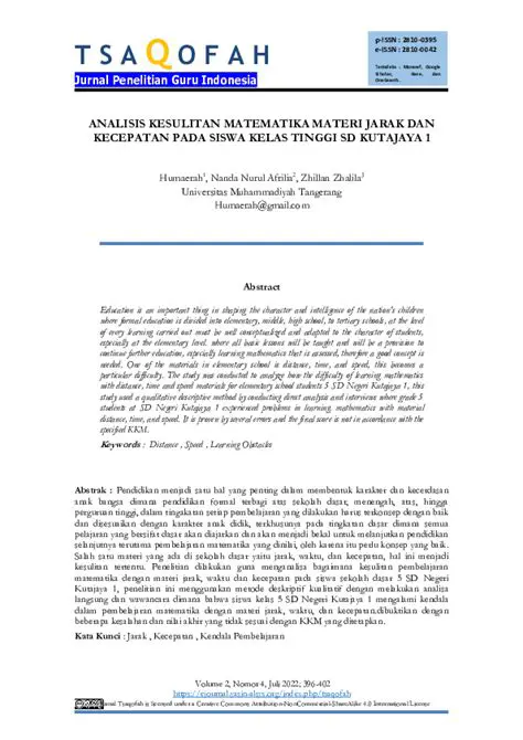 Mengenal Kesulitan Matematika yang Umum