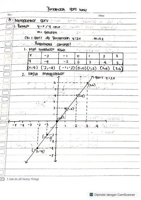 Mengenal Konsep Garis Persamaan