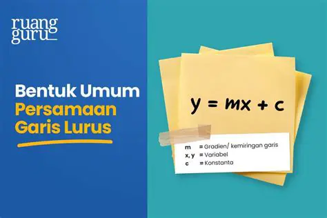 Mengenal Persamaan Garis Lurus