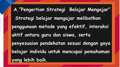 Menggunakan Strategi Belajar