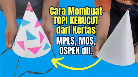 Menghitung Biaya Membuat Topi Ultah Berbentuk Kerucut