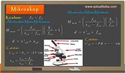 Menghitung Jarak Antara Lensa Okuler dengan Lensa Objektif