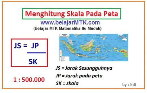 Menghitung Jarak Sebenarnya dengan Menggunakan Skala Peta