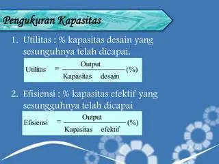 Menghitung Kapasitas Mesin Cetak