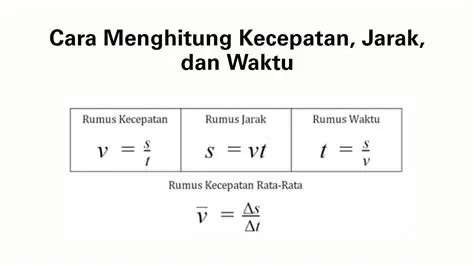 Menghitung Kecepatan Benda