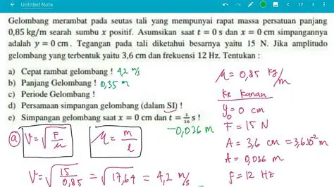 Menghitung Kecepatan Gelombang