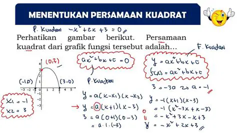 Menghitung Koefisien Fungsi Kuadrat