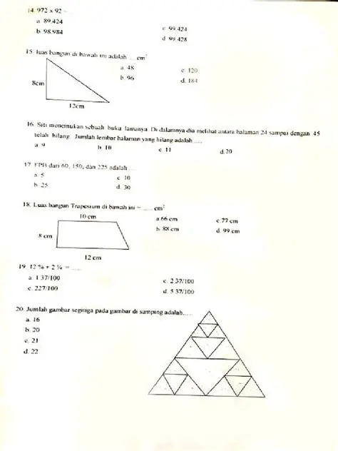 Menghitung Luas Pagar yang Sudah Dicat oleh Pak Andre