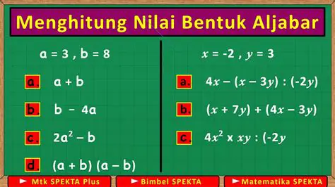 Menghitung Nilai Bentuk Aljabar dengan Menggunakan Nilai P