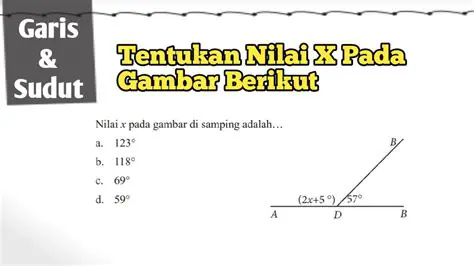 Menghitung Nilai x dalam Sudut P1