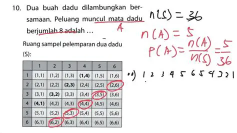Menghitung Peluang Munculnya Mata Dadu 9