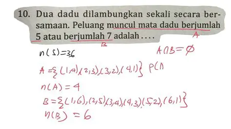Menghitung Peluang Mutiara Mendapat Mata Dadu 5