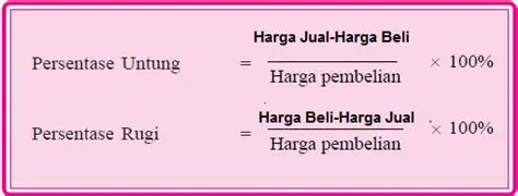 Menghitung Persentase Keuntungan