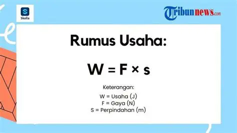 Menghitung Usaha dalam Contoh Soal