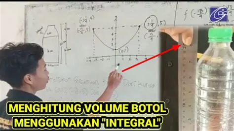 Menghitung Volume Botol Kecil dengan Susu