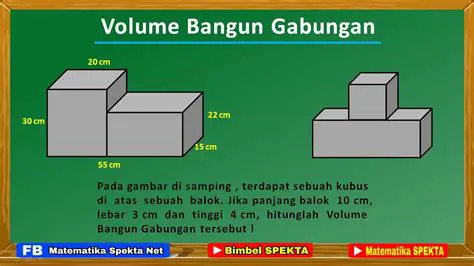 Menghitung Volume Gabungan Bangun Ruang