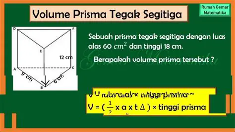 Menghitung Volumen Prisma Segitiga