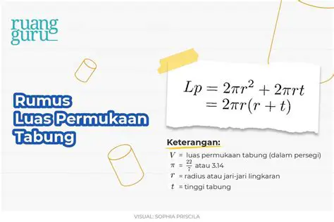Menghitung Volumen Tabung dengan Rumus Matematika