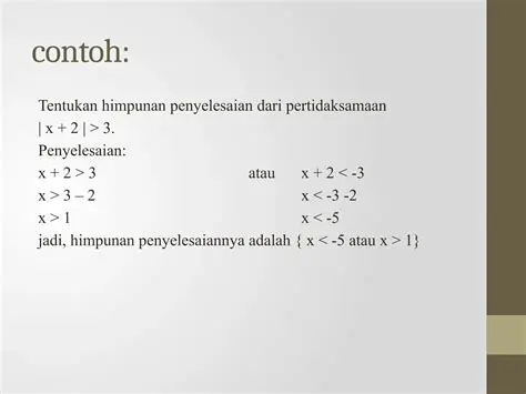 Mengidentifikasi Bentuk Persamaan