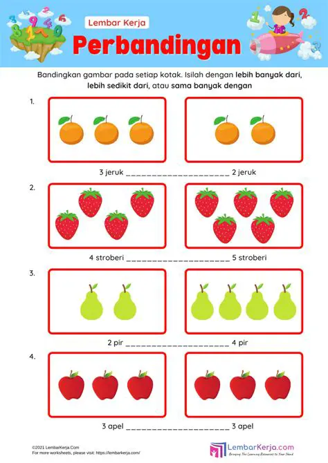 Mengidentifikasi Jumlah Pir dan Apel
