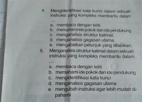 Mengidentifikasi Kata Kunci