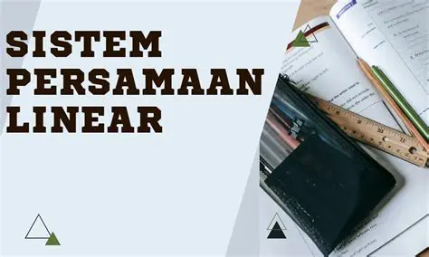 Mengidentifikasi Sistem Persamaan Linear