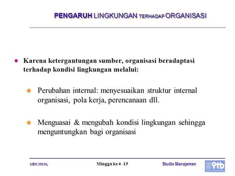 Mengubah Kondisi Lingkungan