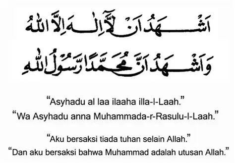 Mengucapkan kalimat syahadat