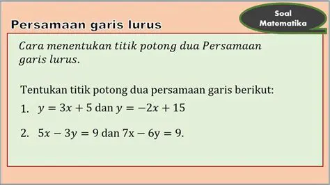 Menunjukkan Banyak Titik Potong dari Sebuah Pernyataan