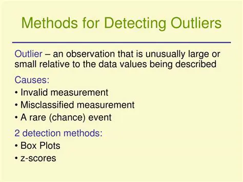 Methods for Detecting Outliers
