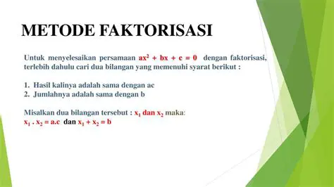 metode faktorisasi kompleks