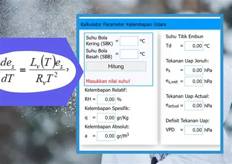 Metode Menghitung Kelembapan Udara