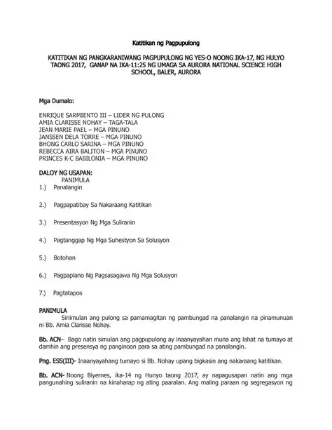 Mga Epekto ng Walang Maayos na Katitikan sa Lipunan
