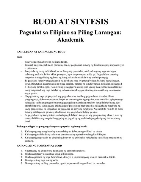 Mga Karagdagan sa Sintesis sa Filipino
